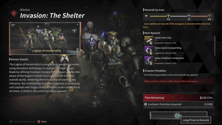 Legion of Immortality Invasion Dungeons.