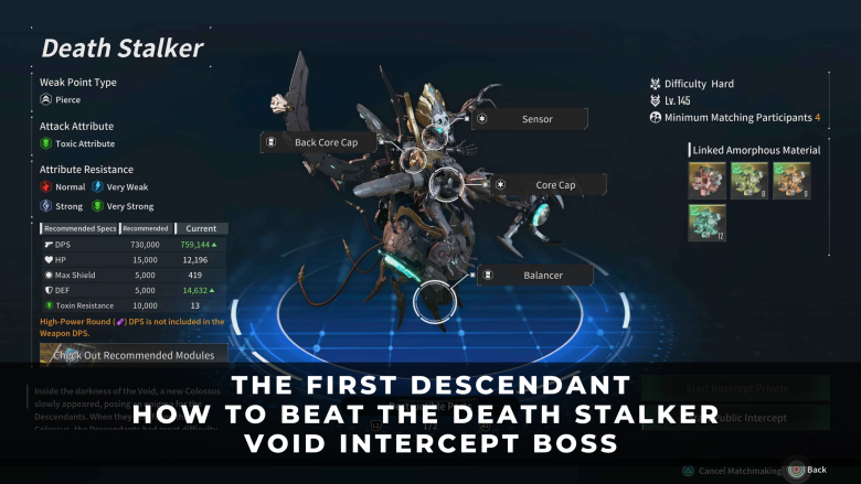 The First Descendant How to Beat the Death Stalker Void Intercept Boss