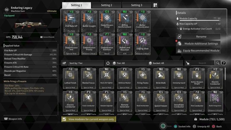 Enduring Legacy's Modules.