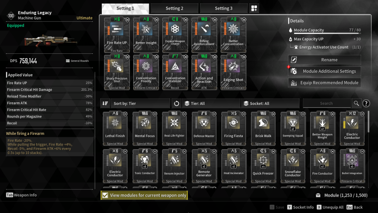 Enduring Legacy's Modules.