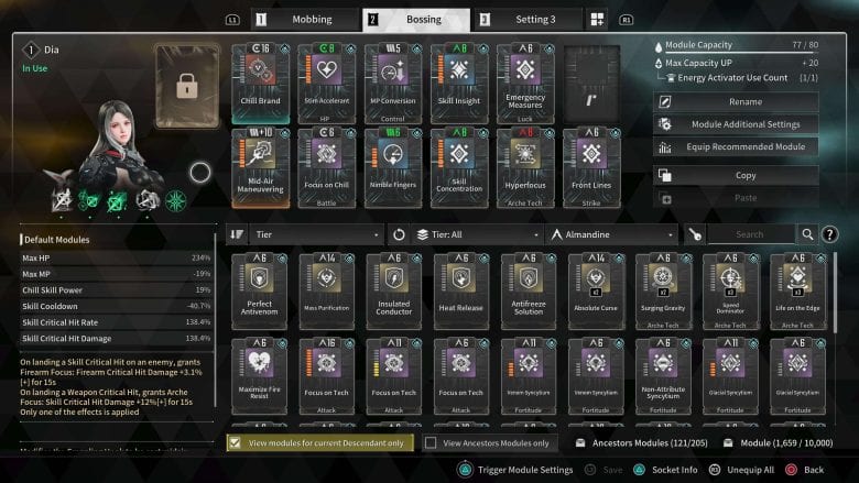 Dia Bossing Build modules.