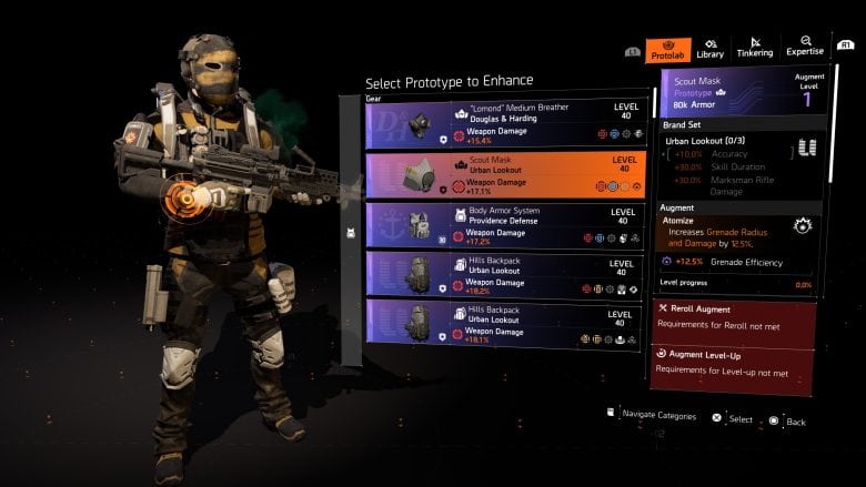 Scout Mask Prototype Gear