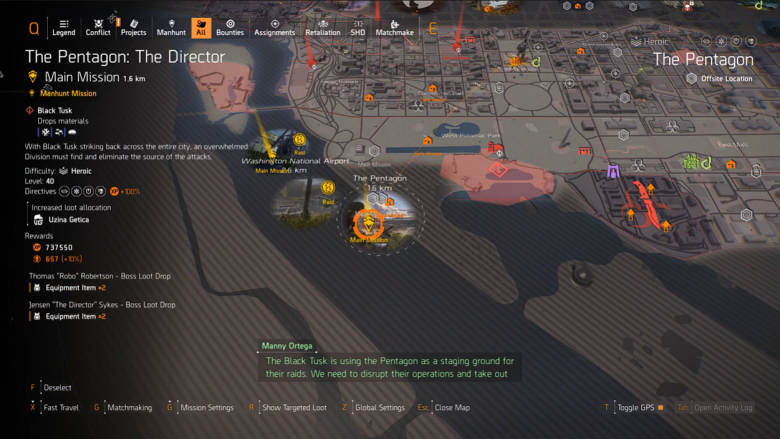 The Director Mission Location