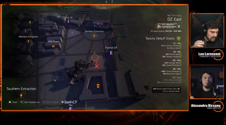Toxicity Pressure in Dark Zone
