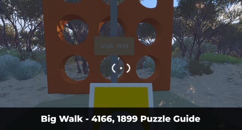 Big Walk - 4166, 1899 Puzzle Guide