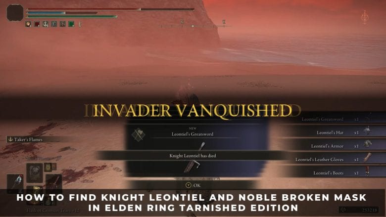 How to Find Knight Leontiel and Noble Broken Mask in Elden Ring Tarnished Edition