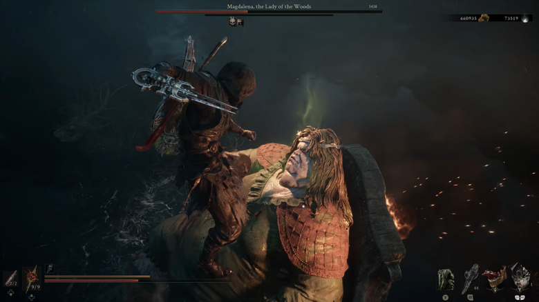 Fighting a Boss Using Tiel