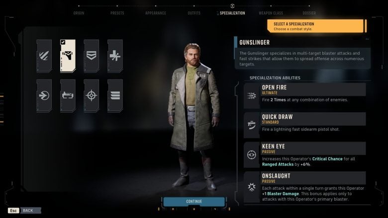 Gunslinger Specialization