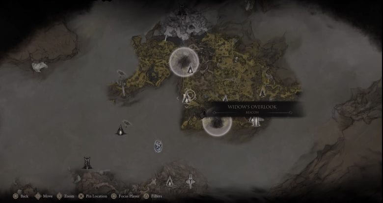 Map of Fainweald 1 Location in Mortal Shell 2
