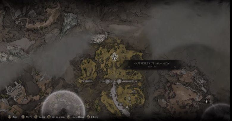 Map of Mammon 2 Location in Mortal Shell 2