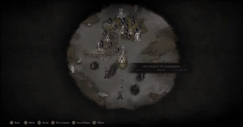 Map of Mammon 3 Location in Mortal Shell 2