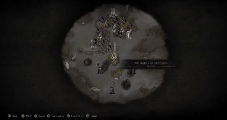 Map of Mammon 4 Location in Mortal Shell 2