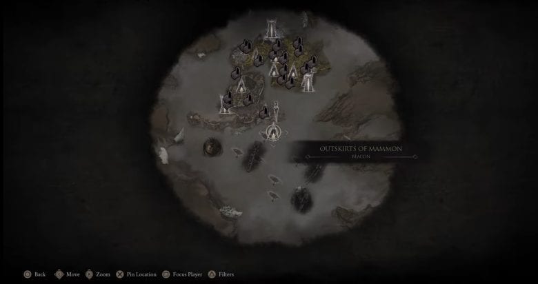 Map of Mammon 5 Location in Mortal Shell 2