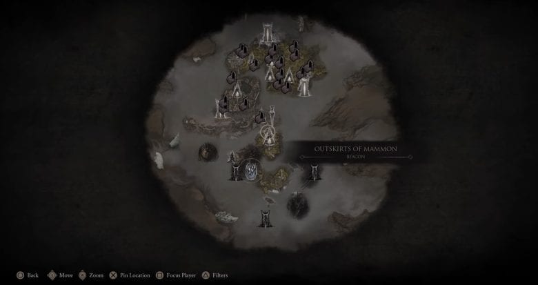 Map of Mammon 6 Location in Mortal Shell 2