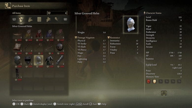 Silver Grooved Helm