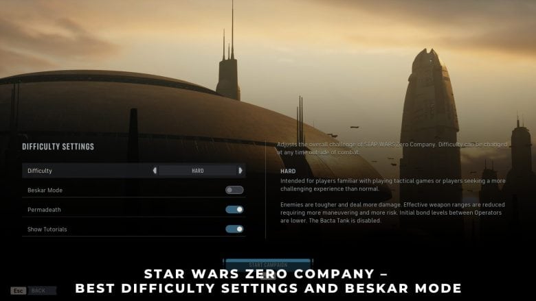 Star Wars Zero Company – Best Difficulty Settings and Beskar Mode