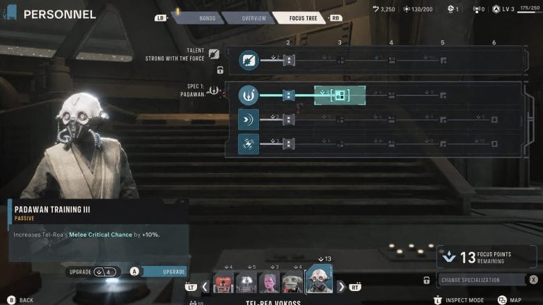Tel-Rea Vokoss's Focus Tree