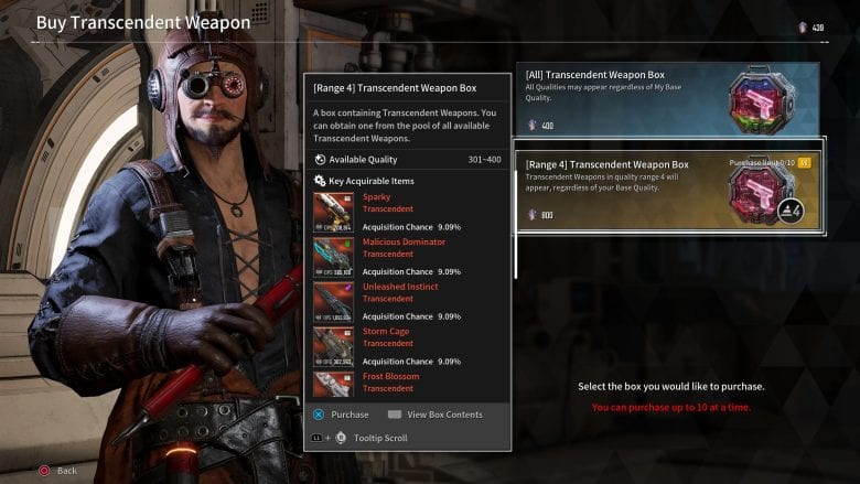 Transcendent Weapon Box