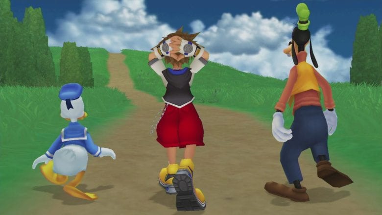 kingdom hearts donald, sora and goofy