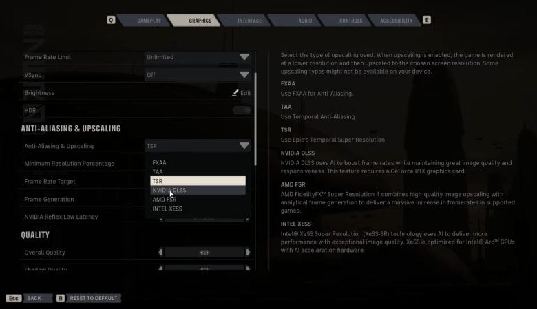 Anti Aliasing Settings in Star Wars Zero Company