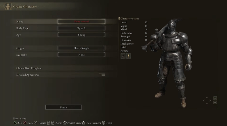 Heavy Knight Base Stats